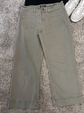 Buffalo High-Rise Soft Stretch Cropped Leg Pant Style Brigette Sage Sz  10/30